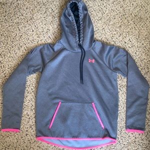Pink & Grey Under Armour Sweatshirt